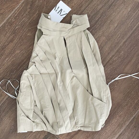 NWT ZARA pleated cotton top - Picture 5 of 5